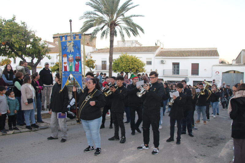 Participación de nuestra Agrupación acompañando al cartero real, en Bornos. Organizada por la hermandad de Ntro. Padre Jesús Nazareno . 28 de Diciembre de 2024.