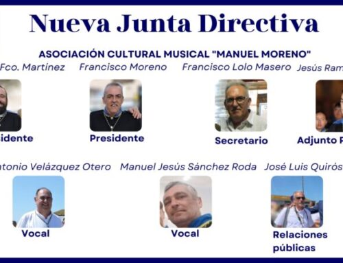 COMUNICADO OFICIAL📢  La Agrupación Musical Virgen del Carmen informa que, tras el reciente proceso de renovación, se ha conformado la nueva Junta Directiva que guiará los pasos de nuestra formación en los próximos años.