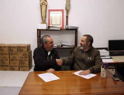 Firma de contrato para el Sábado de pasión con la Asociación cultural San Juan, Virgen de Lourdes y Nuestro Padre Jesús Cautivo de Taraguílla, 13 de Febrero de 2026