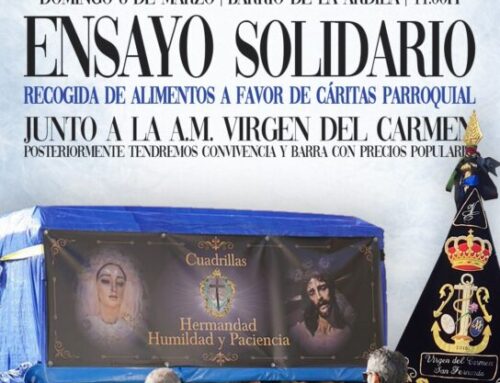 Ensayo solidario de hoy con la Hermandad de Humildad y Paciencia de San Fernando , 8 de Marzo 2026